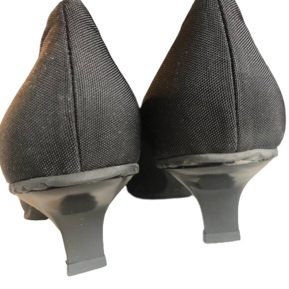 Vintage Y2K Di Sandro Bologna bow animal print kitten heel shoes - Picture 3 of 15